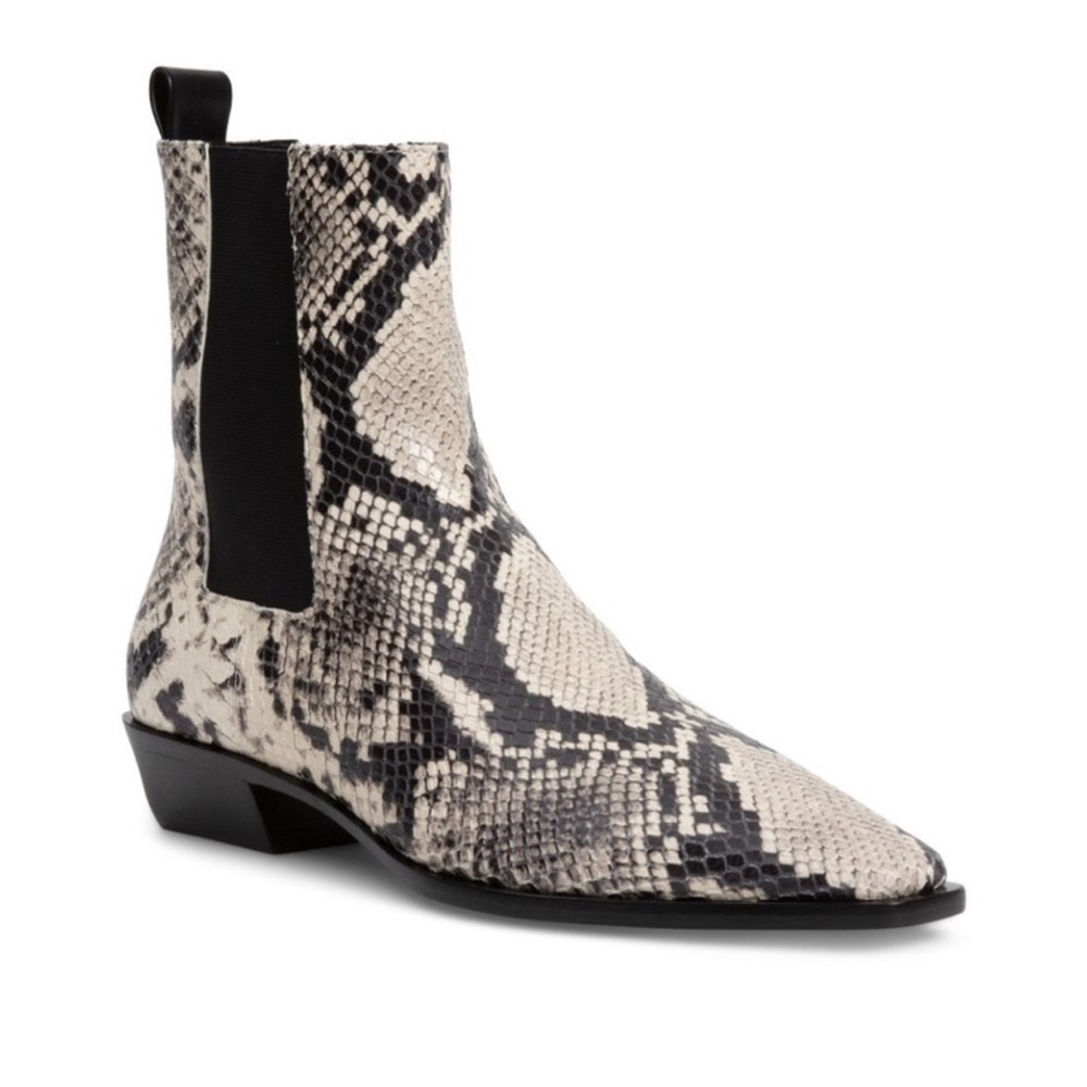 New Jonathan SIMKHAI Lennon Python Embossed Chelsea Boots Sz 40 10